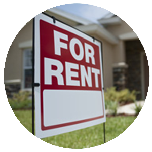 A "For Rent" sign in front of a home that could be benefiting from Windsor property management at Alliance.